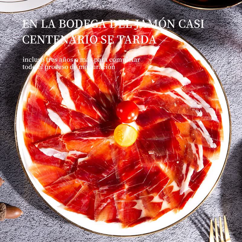 禾澹西班牙火腿伊比利亚火腿可生吃黑猪整只白标后腿24月整腿即食