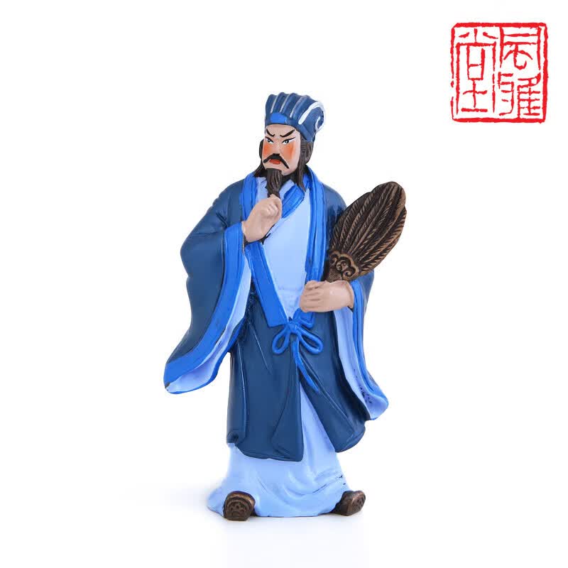 凯蒂奥风雅堂三国人物摆件玩偶模型公仔五虎上将诸葛亮刘备关羽赵云