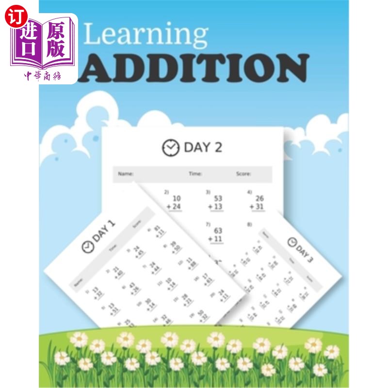 海外直订learning addition: 100 days of learning addition for