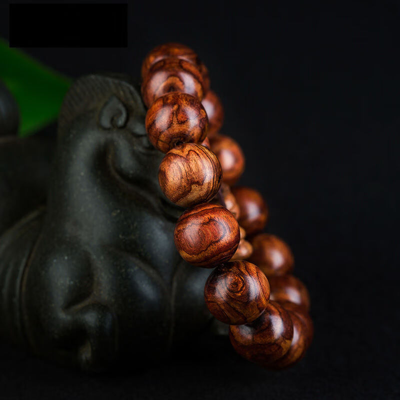 海黄鬼脸x纹男士手链手串海南黄花梨 15mm海黄叉纹 15mm