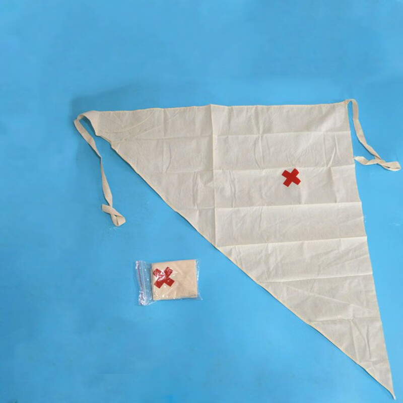 绷带纯棉加厚三角绷带纱布绑带医用三角巾止血包扎固定急救包 三角巾
