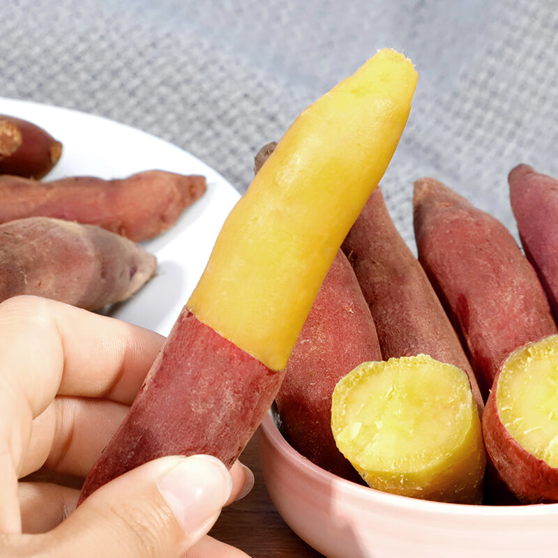 采缇(caiti)临安天目山小香薯板栗番薯红薯新鲜地瓜迷你小红薯 中果 3