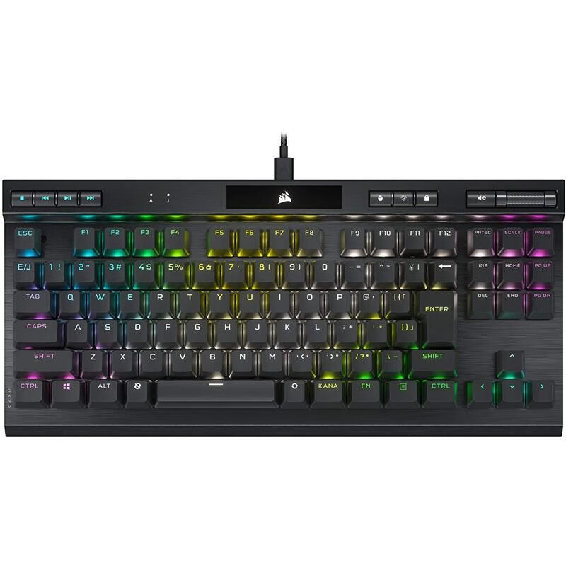 美商海盗船【JD物流 日本直邮】美商海盗船CORSAIR K70 RGB PRO游戏键盘 OPX轴机械手感键盘 CH-9119014-JP(日与布局)