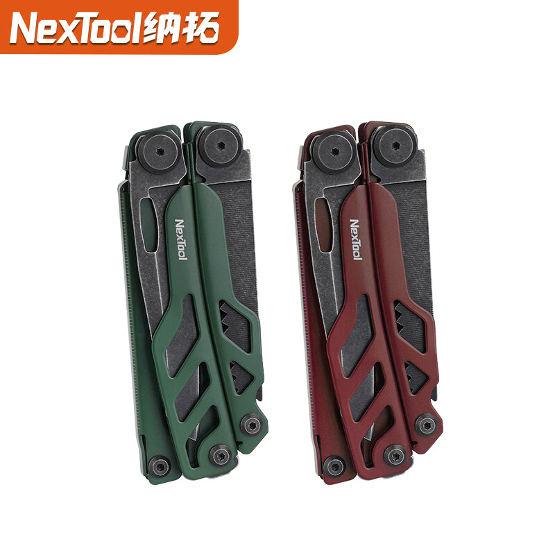 纳拓（NexTool）战舰Pro户外工具钳多功能组合折叠钳子便携装备战术钳 绿色战舰Pro