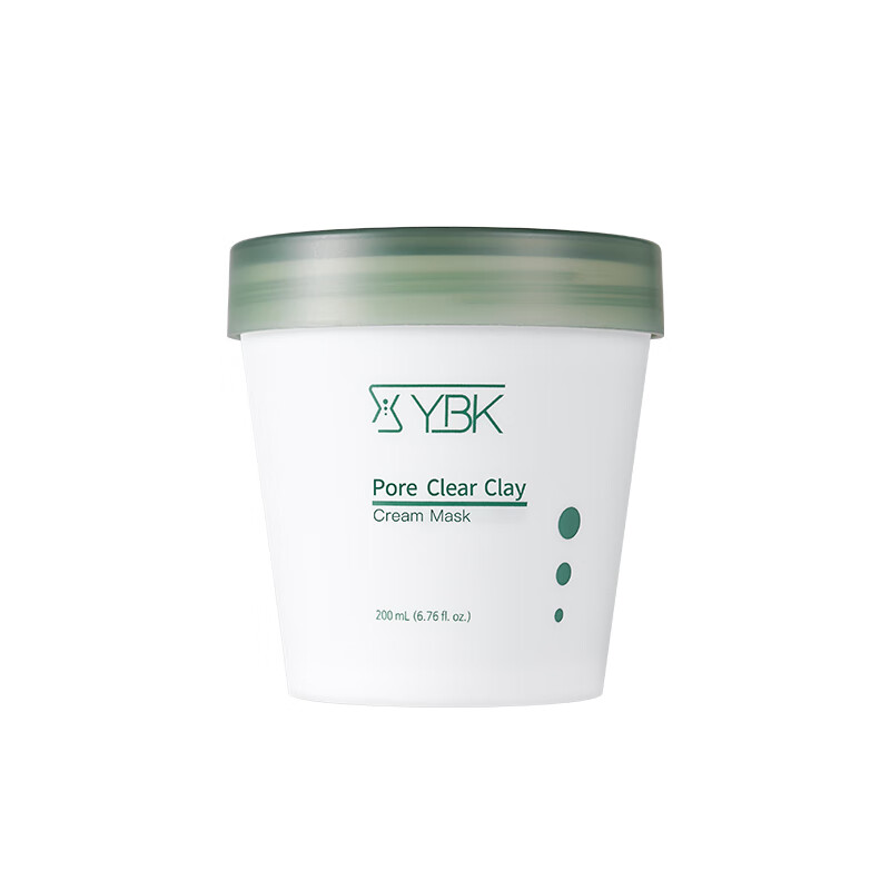 YBK颜必科面膜清洁泥膜护肤涂抹去角质黑头鱼腥草收缩毛孔敏肌女生 泥膜200ml*2