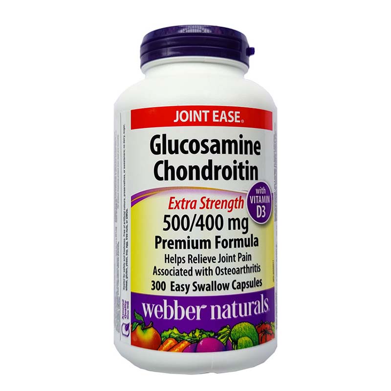 webber naturals伟博加拿大维骨力氨糖软骨素硫酸氨基葡萄糖300粒