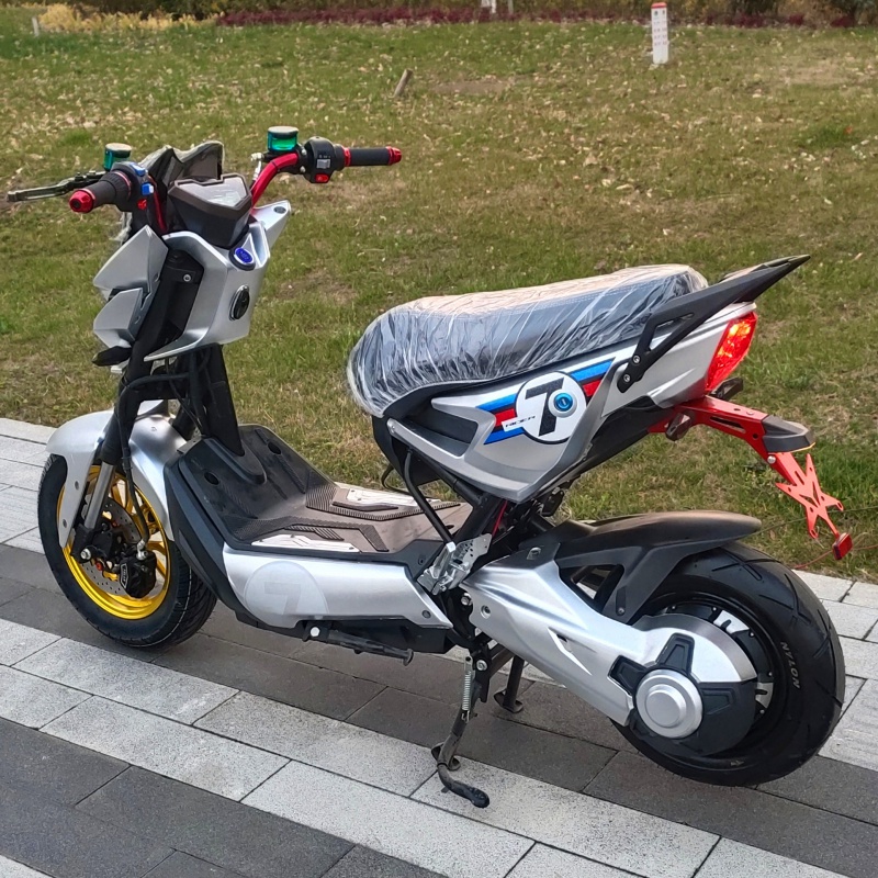 电动车72v电瓶车极客成人踏板车双人电摩高速炫酷 30a锂电池 续航120
