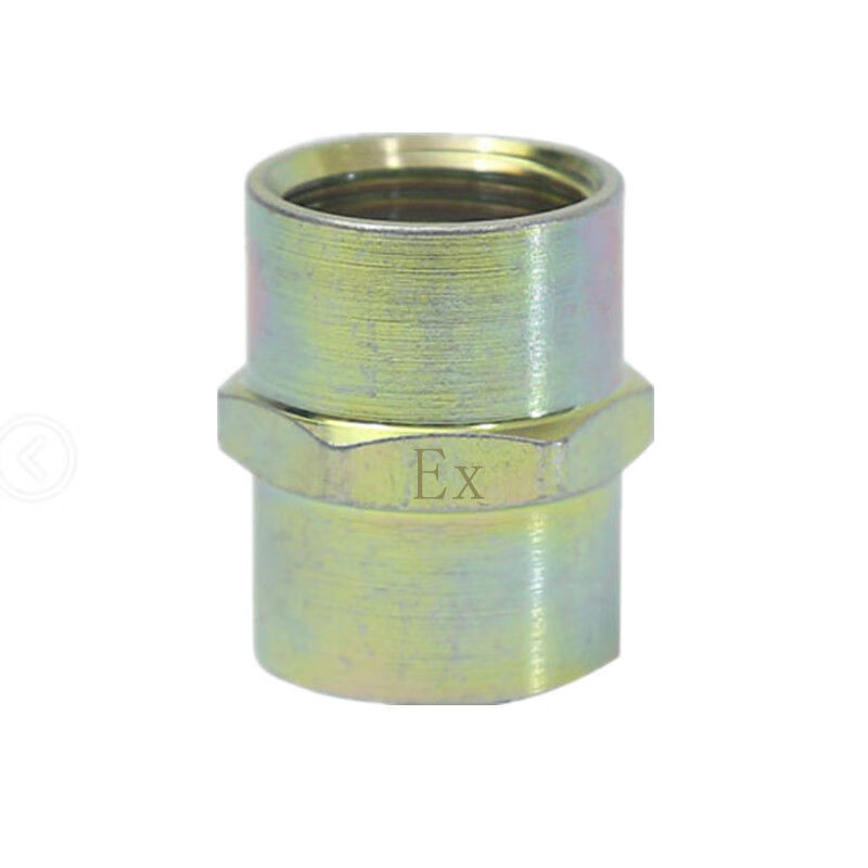 定制适用bgj碳钢镀锌防爆接头防爆双内丝管箍双外丝直接头32f4内外牙