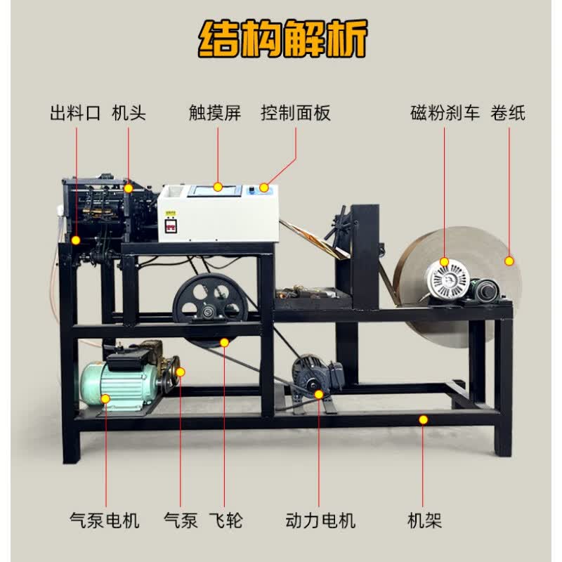 日锵全自动元宝机小型数控叠元宝机器商用折元宝机扁鼓两用元宝 自动