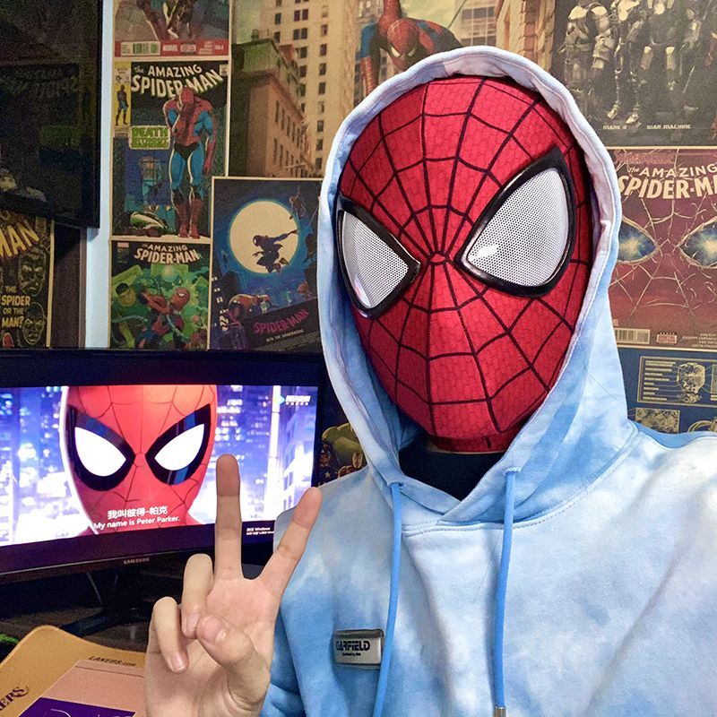 莫肖尔蜘蛛侠纵横宇宙头套超凡蜘蛛侠头套男生美式潮牌