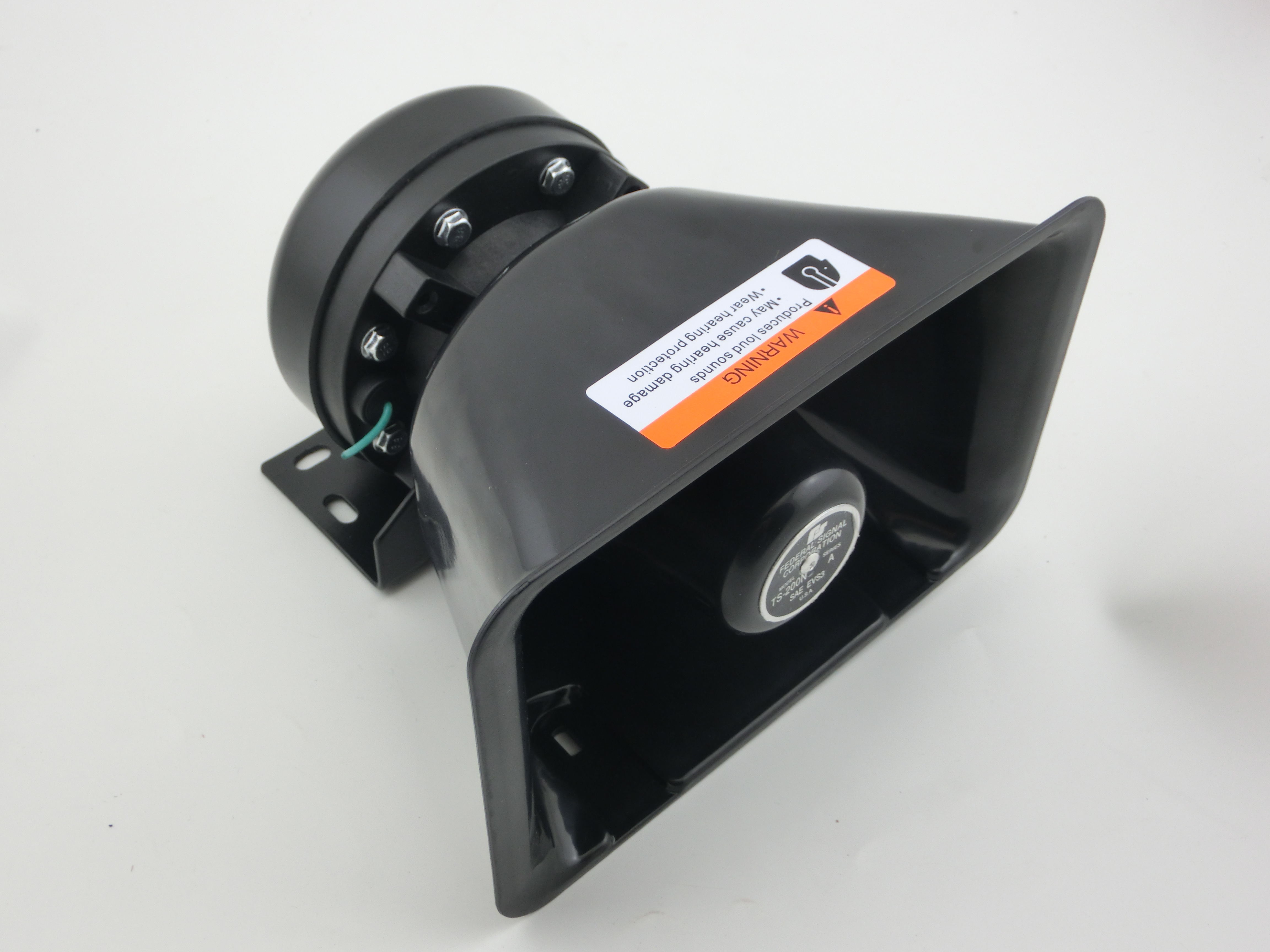 埠帝汽车警报器黑锋喇叭方口喇叭200w300w400w瓦车载扬声器12v24v通用