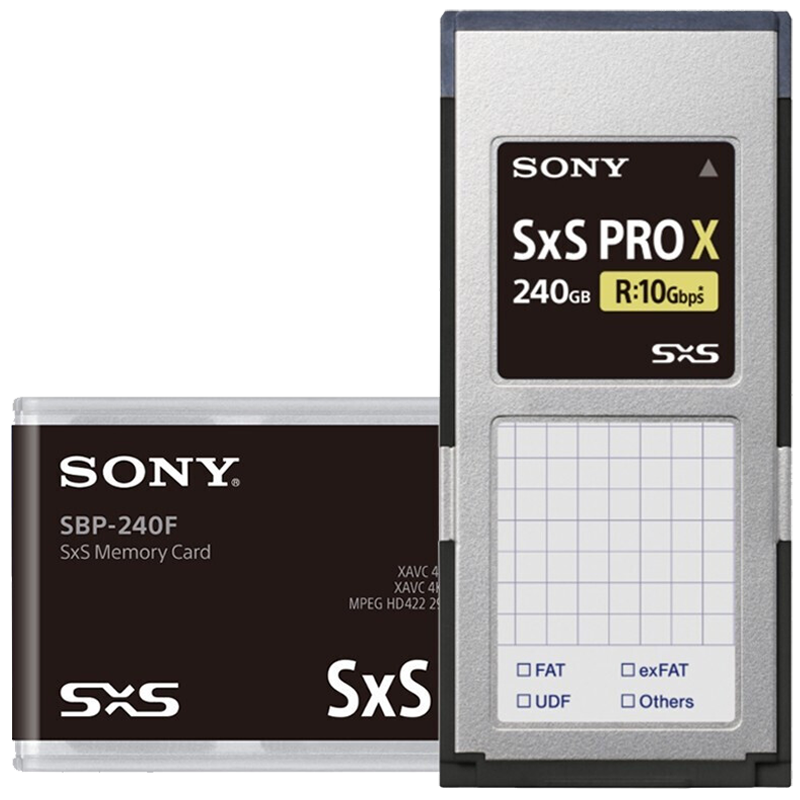 索尼（SONY）SXS Pro+存储卡 专业摄像机4K内存卡 适用X280 Z280 X160 240G SXS PRO X（SBP-240F）