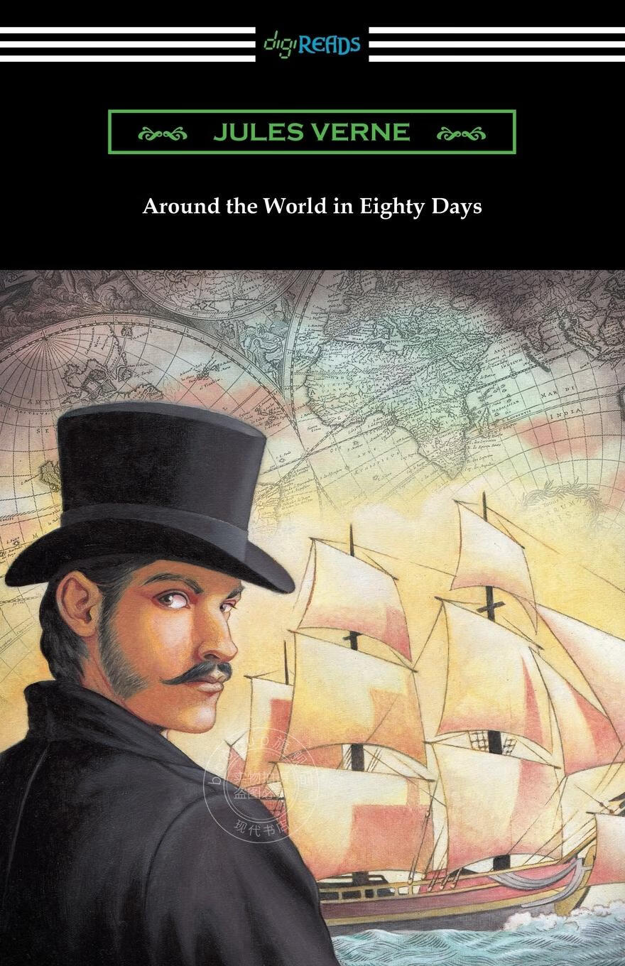 【2周达】【预售 按需印刷】around the world in eighty days