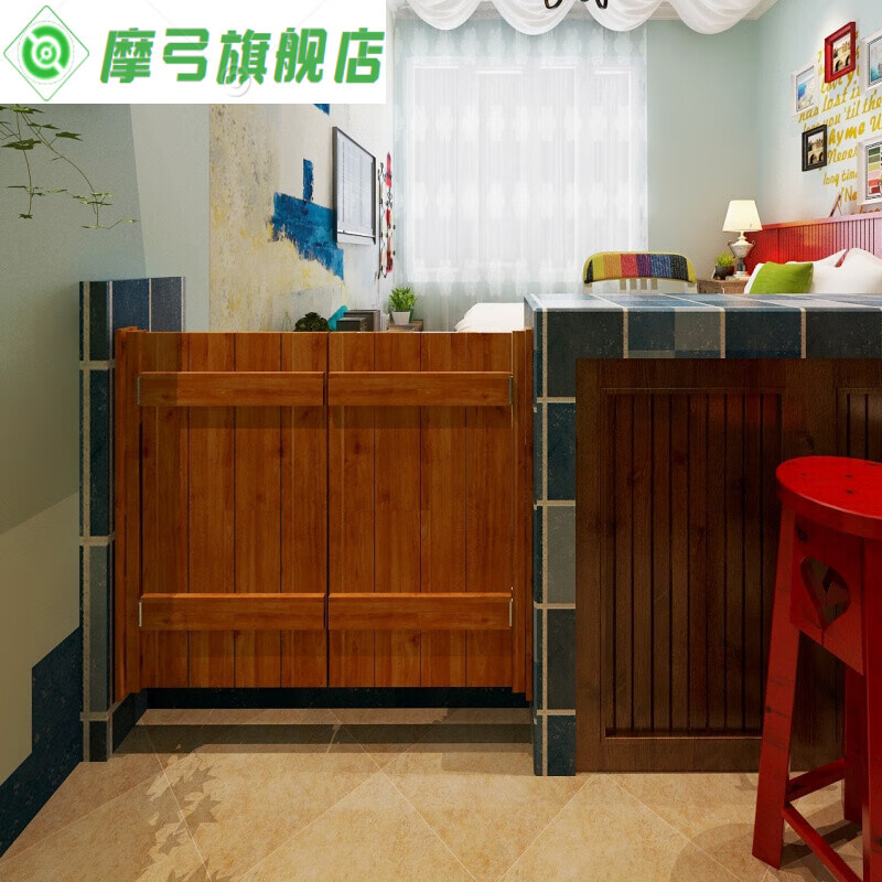 摩弓地中海牛仔门栅栏门实木室内门酒吧门半腰门隔断门吧台门 单扇门