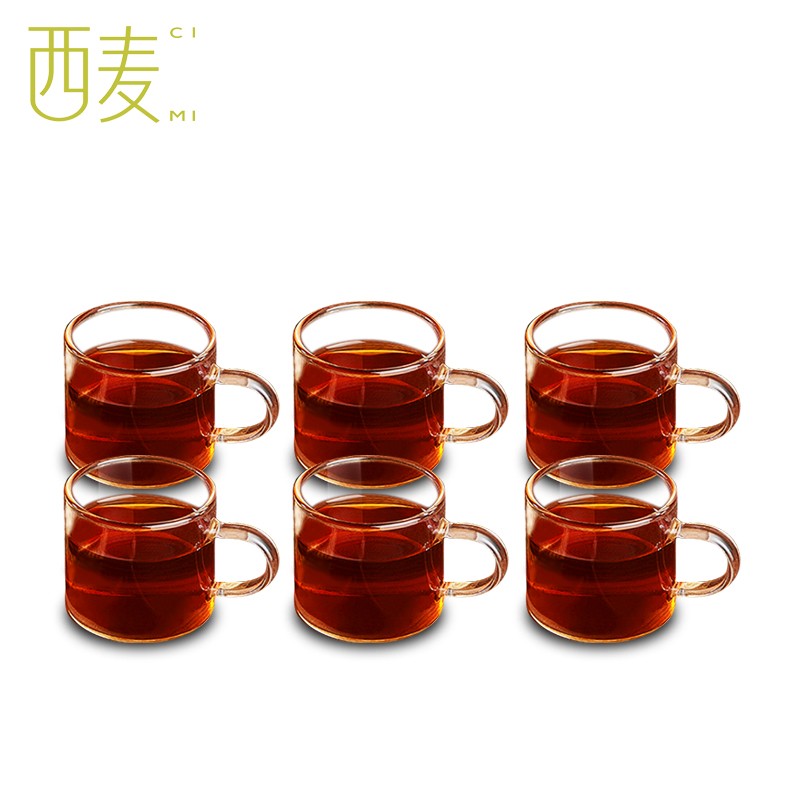 西麦（CIMI）茶杯组件 杯子套装【6个玻璃茶杯】