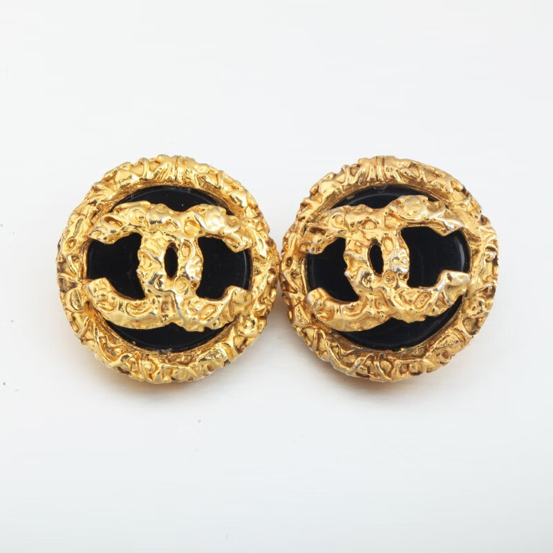 【二手9成新】香奈儿(chanel)中古耳夹 琉璃耳钉饰品二手奢侈b6555