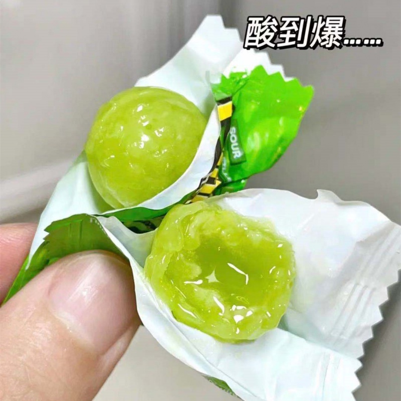 手指尖俄罗斯混合水果糖乌克兰酸爆水果硬糖糖果多口味果汁夹心酸糖
