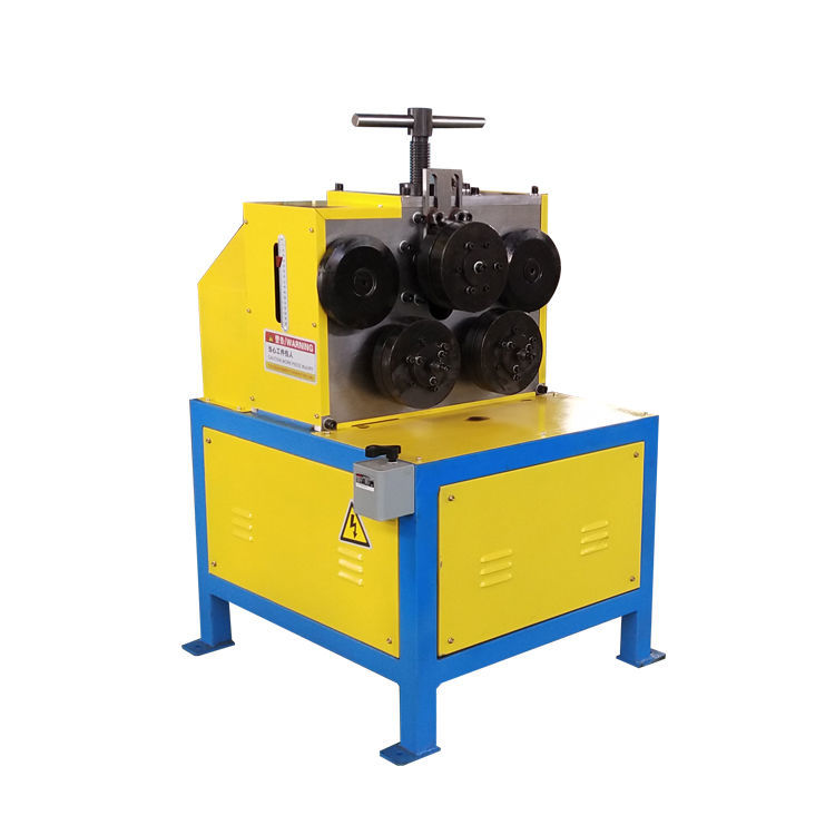 电动角铁卷圆机 角钢扁铁圆管方管弯圆机 小型钢筋槽钢型材滚圆机 jy