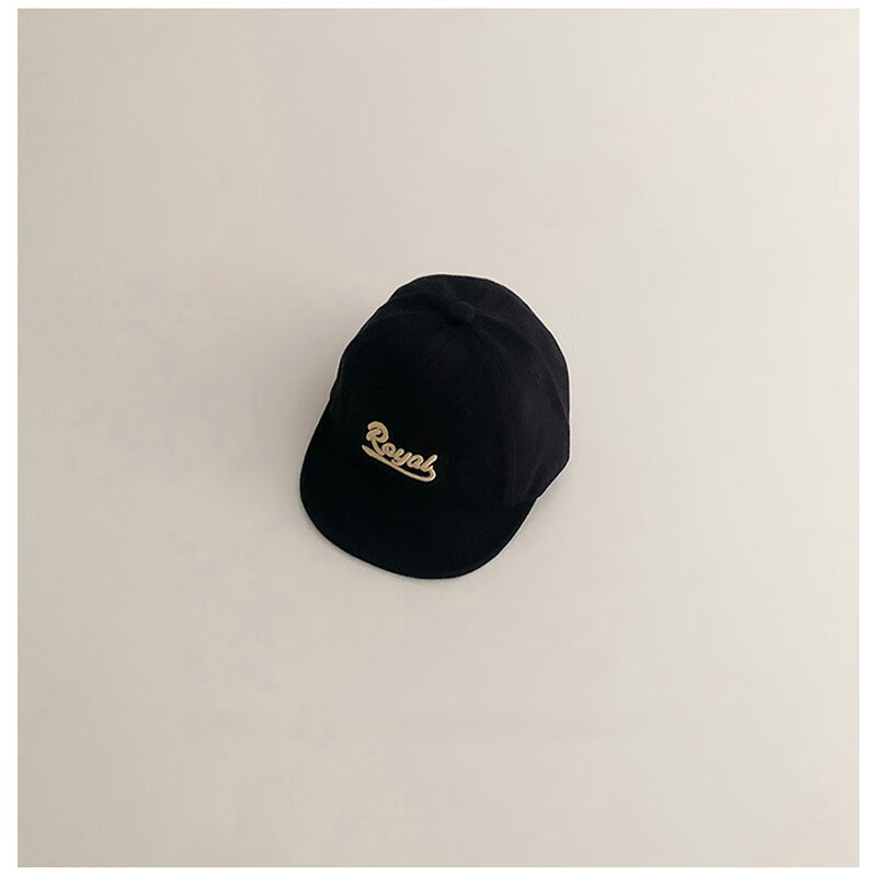 帽子春秋薄款字母刺绣软檐鸭舌帽男女童百搭韩版防晒棒球帽潮 reya