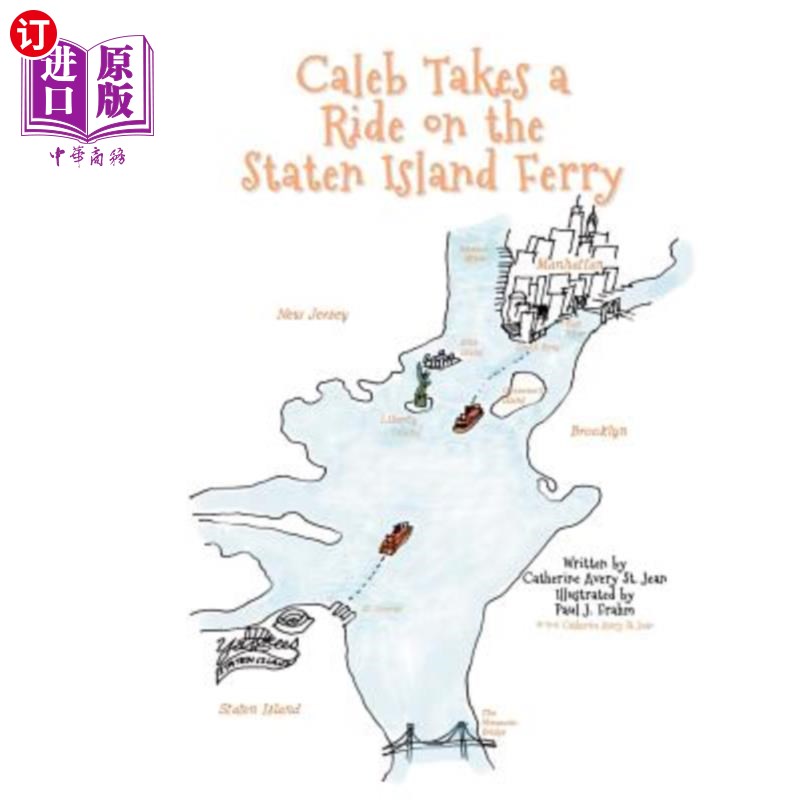 海外直订caleb takes a ride on the staten island ferry 卡莱布乘坐