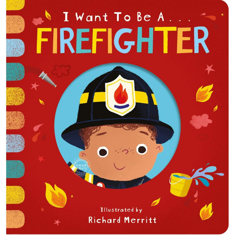 现货 我想成为一名消防员 儿童英文绘本 进口原版 i want to be a