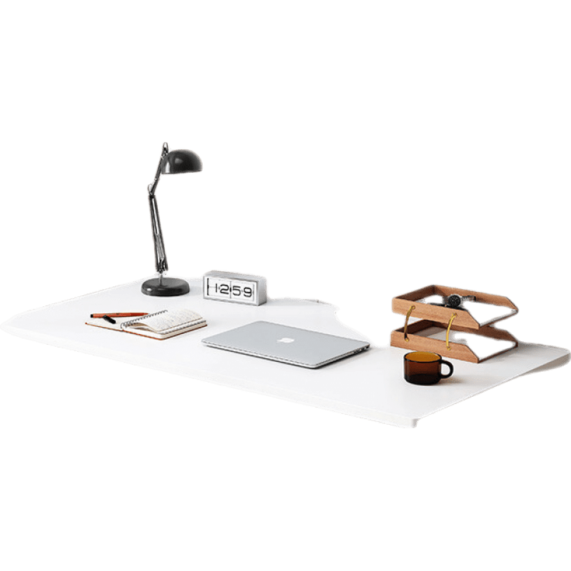 电脑桌台式小桌子家用简约租房卧室小型学习写字桌简易书桌 【基础款】80*37cm暖白色