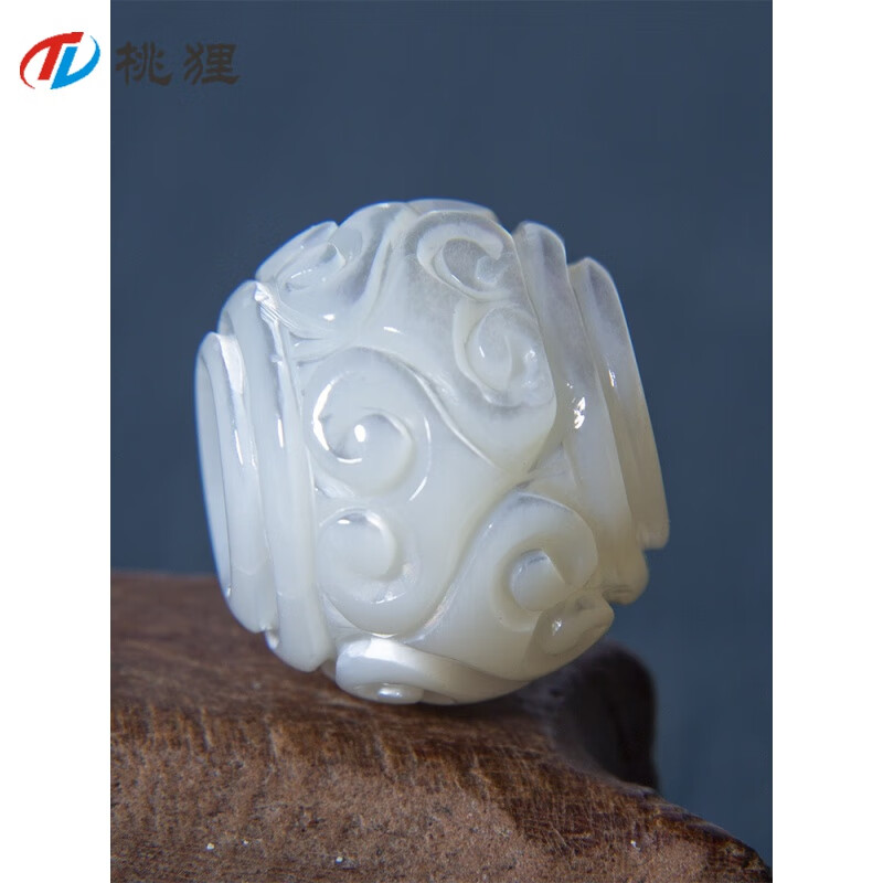 van crude annora天然螺钿老鱼骨珠雕刻如意回纹珠云纹珠顶珠桶珠腰珠