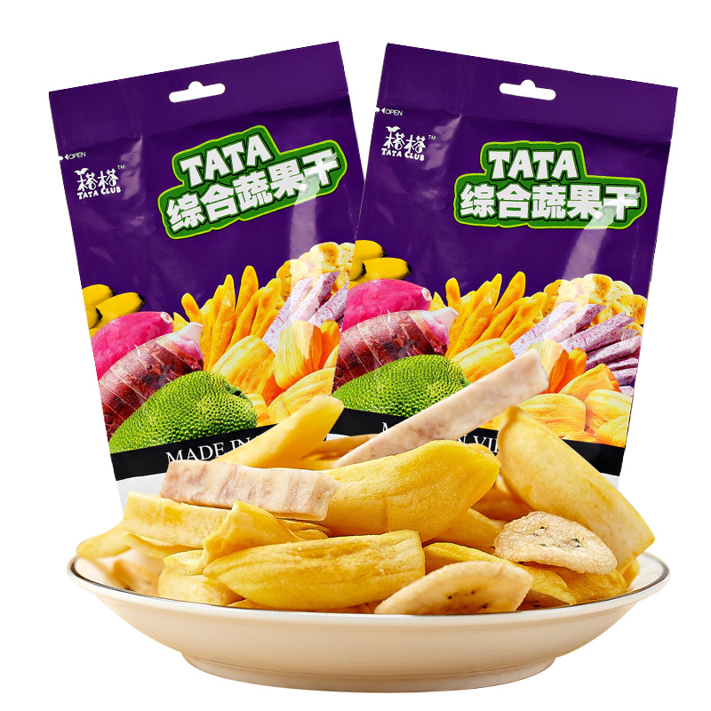 越南进口 TATA 榙榙 休闲零食 综合蔬果干200g*2袋