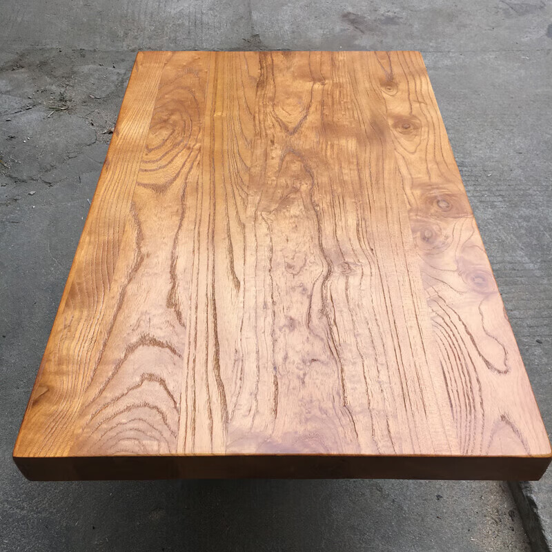 台餐桌实木板台定制实木板老榆木板桌板茶桌茶 价格根据实际尺寸报价