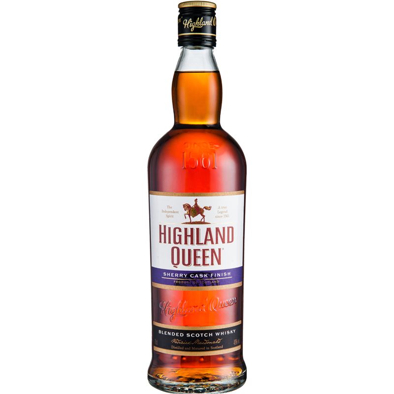 拍4件 高地女王（Highland Queen）洋酒 苏格兰威士忌雪莉桶3年 进口洋酒700ml 331元（合82.75元/件)