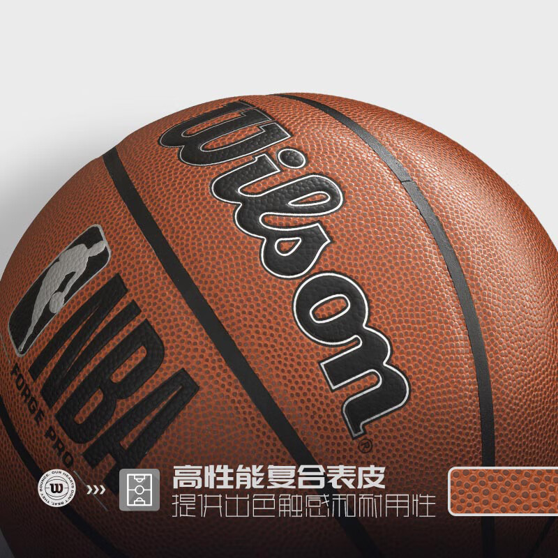 威尔胜（Wilson）篮球NBA Forge pro专业训练比赛室内外通用7号6号球 WTB8000 七号篮球(标准球)