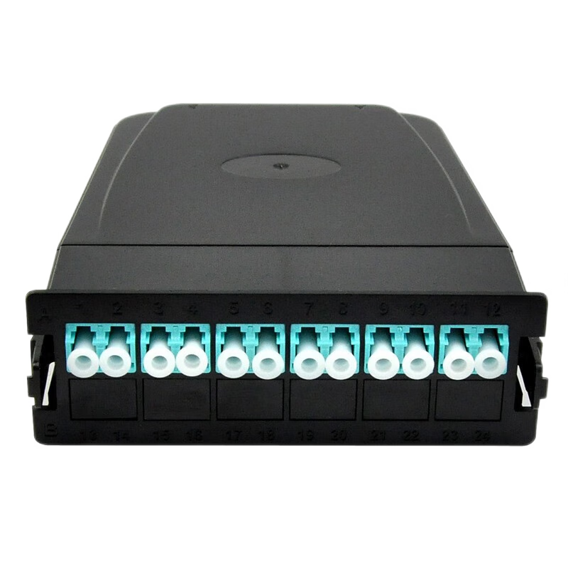 輝宏時(shí)代高密度MPO/MTP模塊盒轉(zhuǎn)接盒12芯24芯MPO-LC轉(zhuǎn)換盒預(yù)端接40G100G MPO光纖配線架光纖轉(zhuǎn)換器 12芯MPO-LC模塊盒（萬(wàn)兆單模）