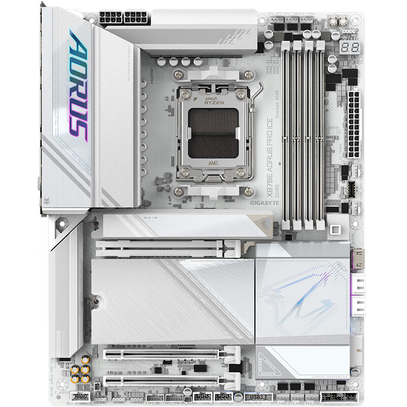 技嘉 冰雕X870E AORUS PRO ICE WIFI7 DDR5 图 6