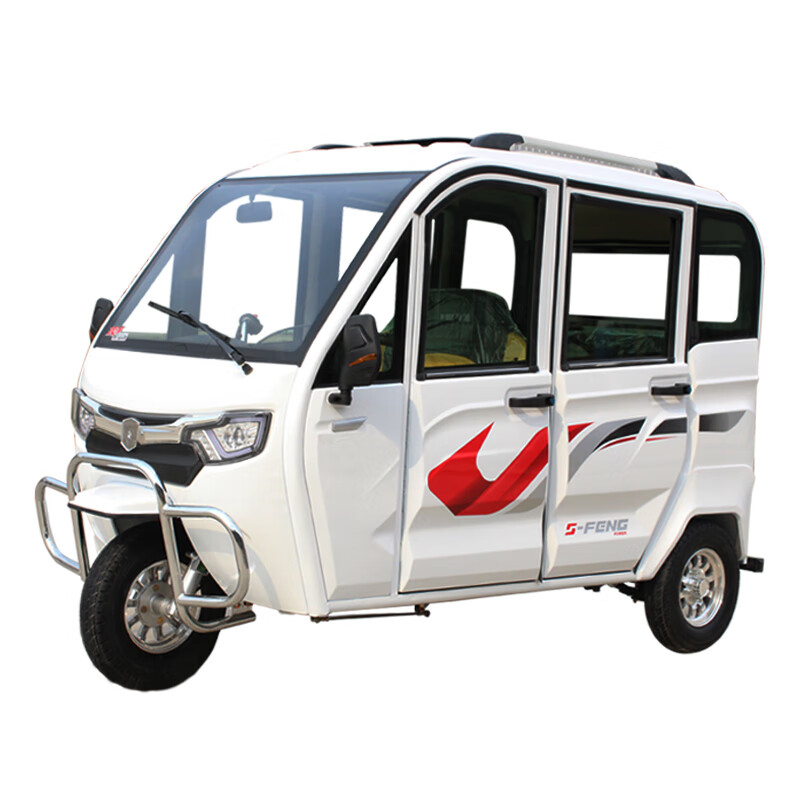 三轮车摩托车客运全封闭带棚家用老年人残疾人汽油代步车 宗申150水冷