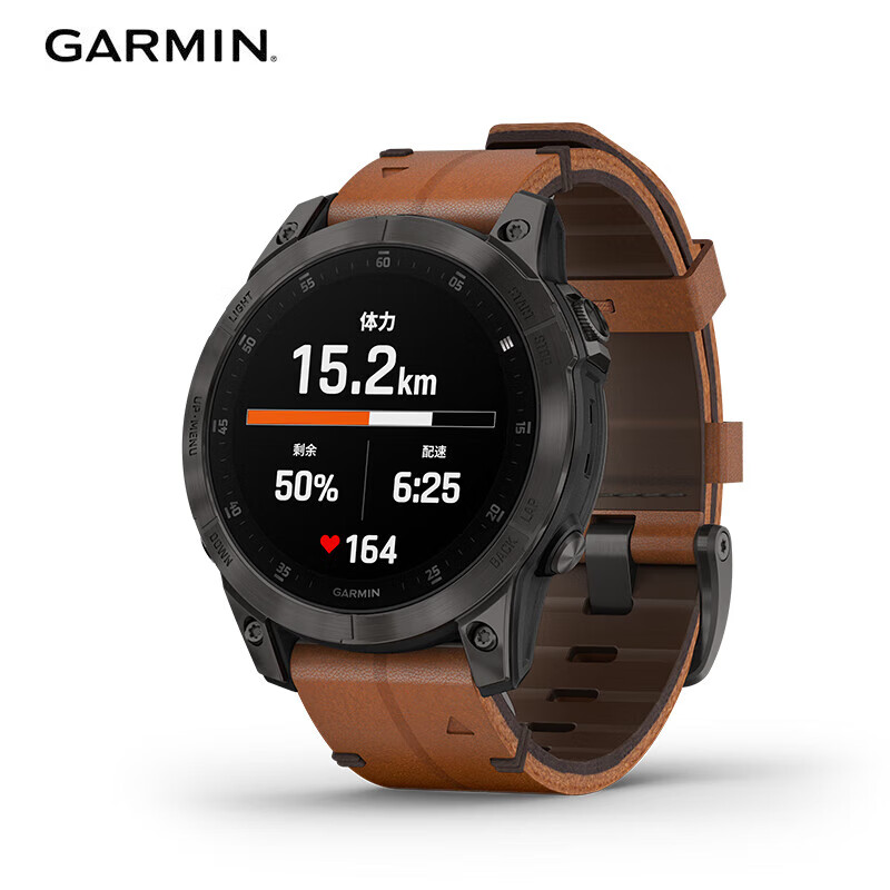 佳明GARMINEPIX易耐时心率血氧音乐NFC触屏GPS高端商务智能腕表尊荣版碳黑