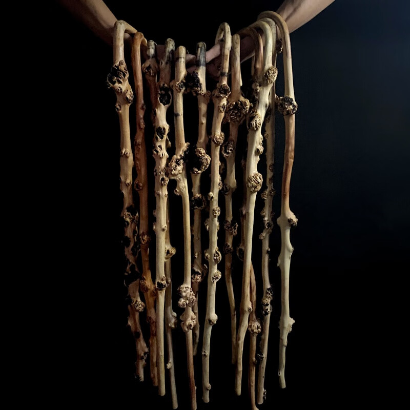 一体老人手拐杖登山杖云越南黑果木山茶木木树瘤玩把精品 随机拐杖