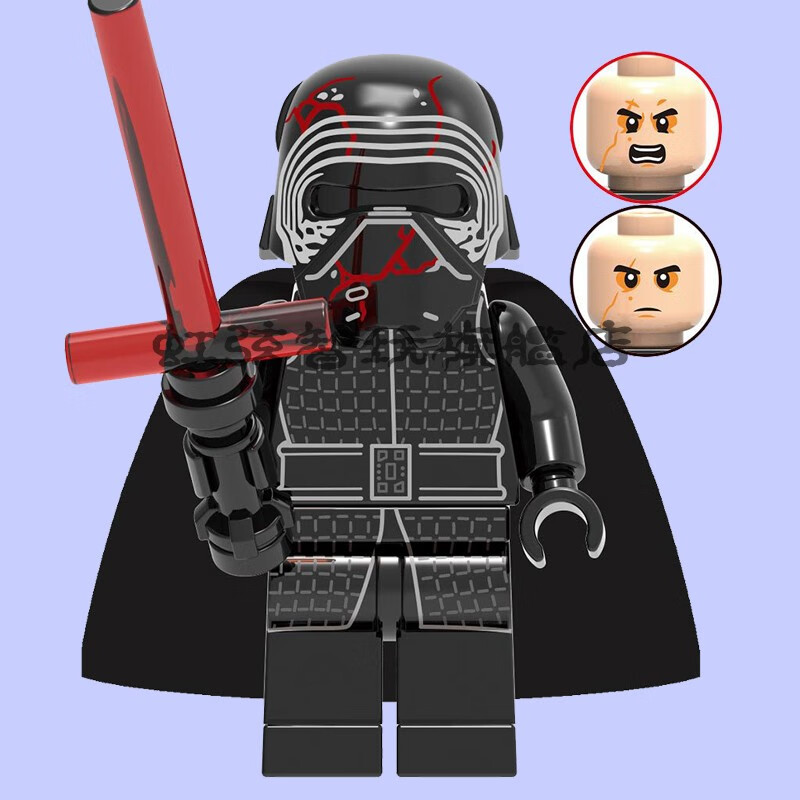 星球大战黑武士拼装人仔积木透明全息达斯瑞文维达暴风兵 0006凯洛伦