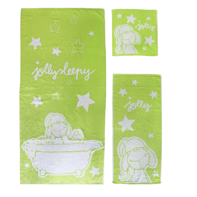 nici毛巾三件套 睡帽羊