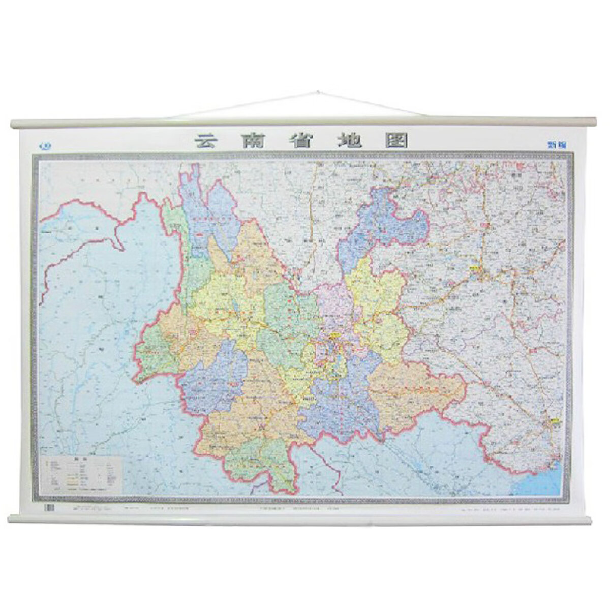 云南省地图(盒装,无拼缝)