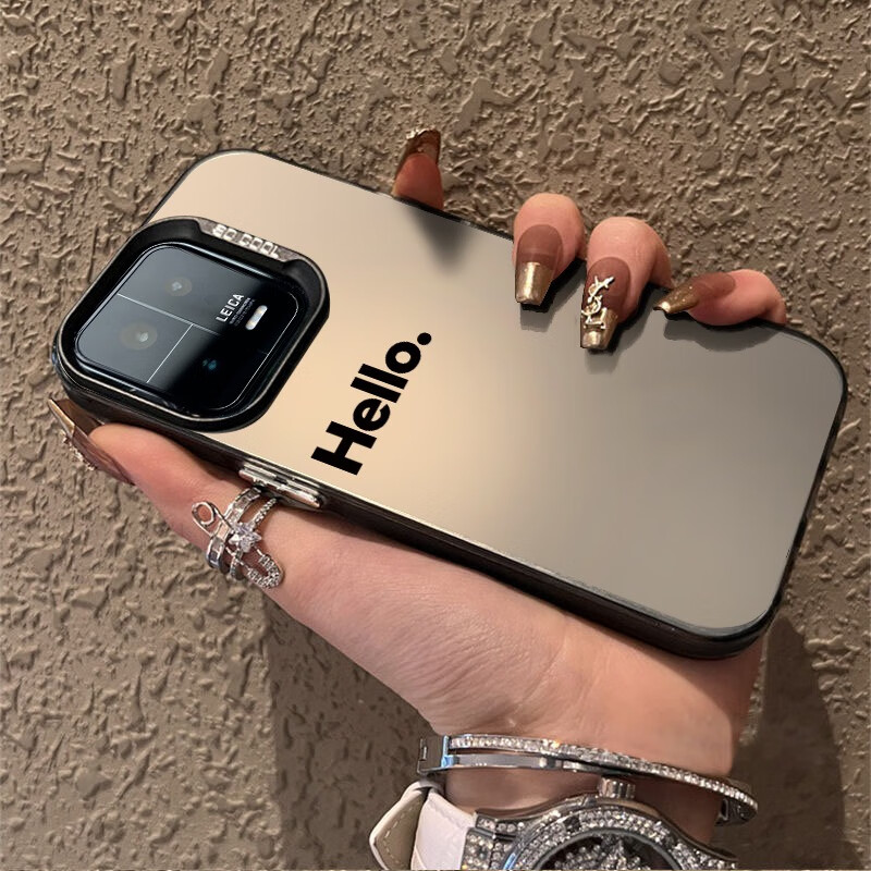 简约英文hello【透黑】贈手机膜 红米k40