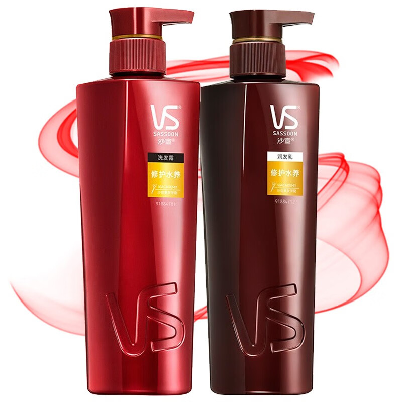 沙宣（VS）洗发水修护水养洗发水护发素套装改善干枯毛躁洗护组合装男女通用 沙宣修护洗400g+修护护400g