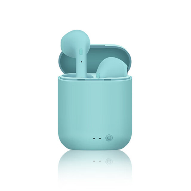 mini2蓝牙耳机i7mini i7s tws双耳运动50马卡龙无线蓝牙耳机 磨砂蓝 mini2opp包装
