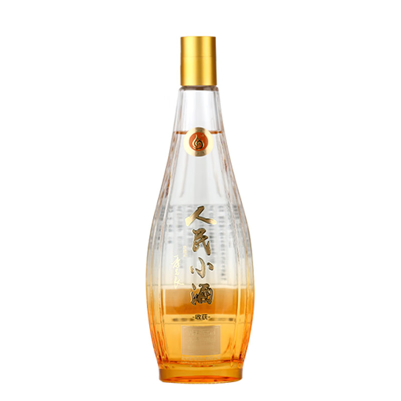 人民小酒收获 希望 53度清酱香型白酒纯粮食酿造酿酒大师季克良大师签名款 53度 500mL 1瓶 收获 单瓶装