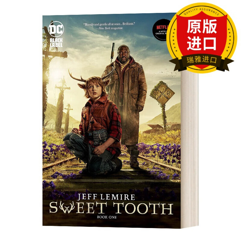 英文原版 甜牙1 sweet tooth book one 美剧鹿角男孩 原著小说 喜爱
