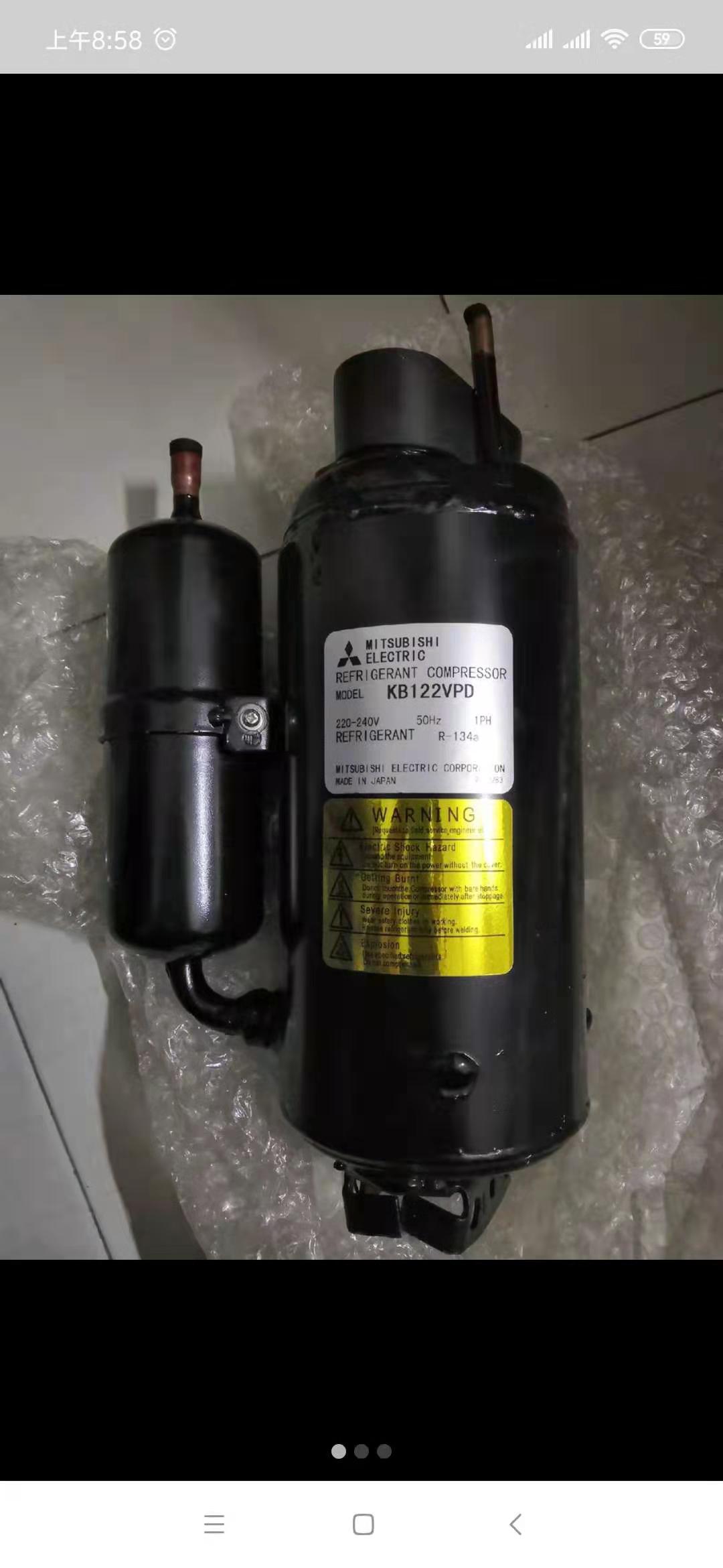 定制适配xb357vfb kb122vpd全新海尔变频三菱压缩机 r134a 220v xb357