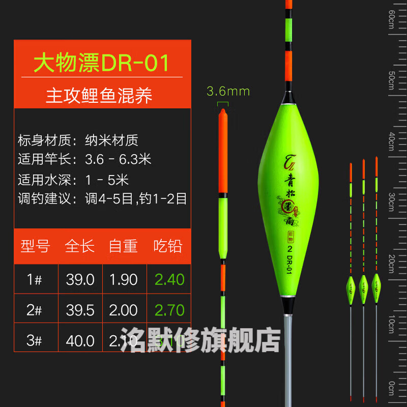 纳米加粗醒目大物漂深水湖库远投吃铅大浮漂矶钓滑漂鲤草青鲢鱼漂 大