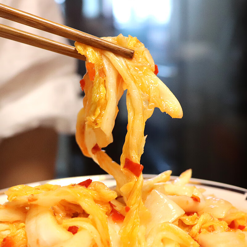 菜酱菜酸辣爽脆罐装韩国辣白菜酒店冷盘菜下饭菜 韩式泡菜500克*1瓶