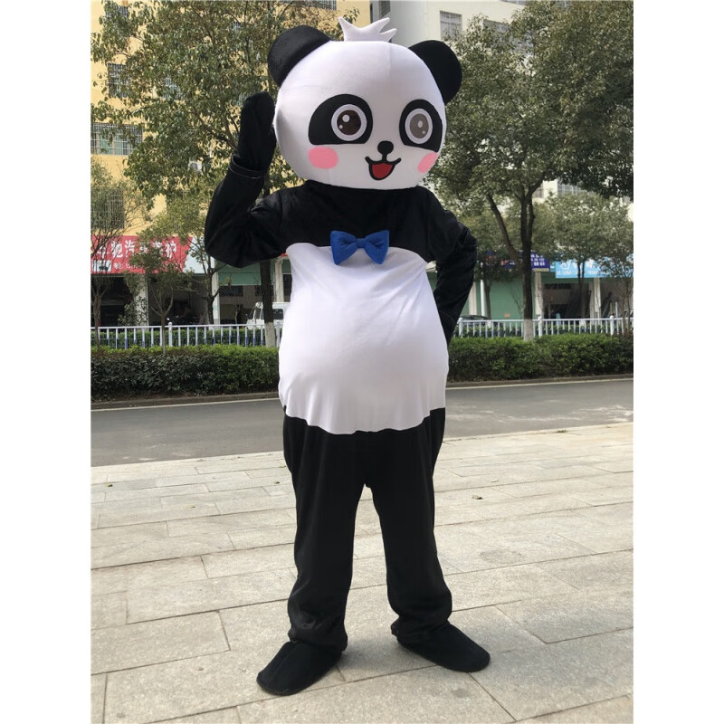 益尔乐(yearo toy)熊猫头套人偶装 卡通人偶服装行走人扮玩偶套装幼儿
