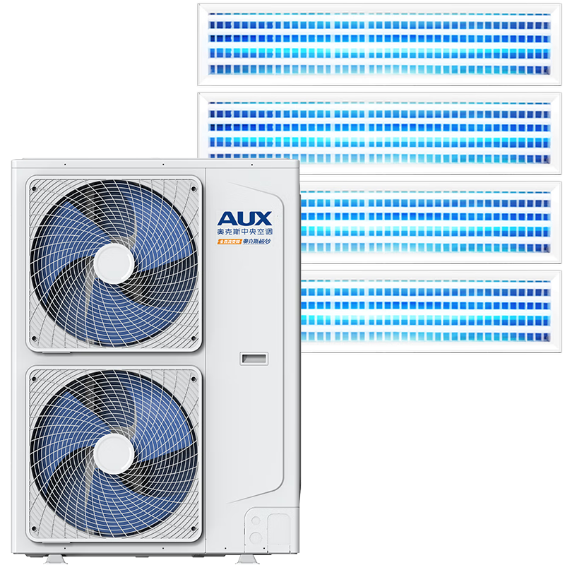 奥克斯（AUX）中央空调一拖四风管机空调大6匹家用多联机全直流变频一级能效包安装嵌入式空调DLR-160W/DCJ2S-JM