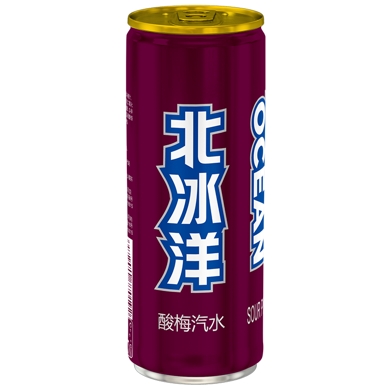 北冰洋 汽水饮料果汁味饮品碳酸饮料 酸梅汁汽水330ml*6听 解腻 塑封装